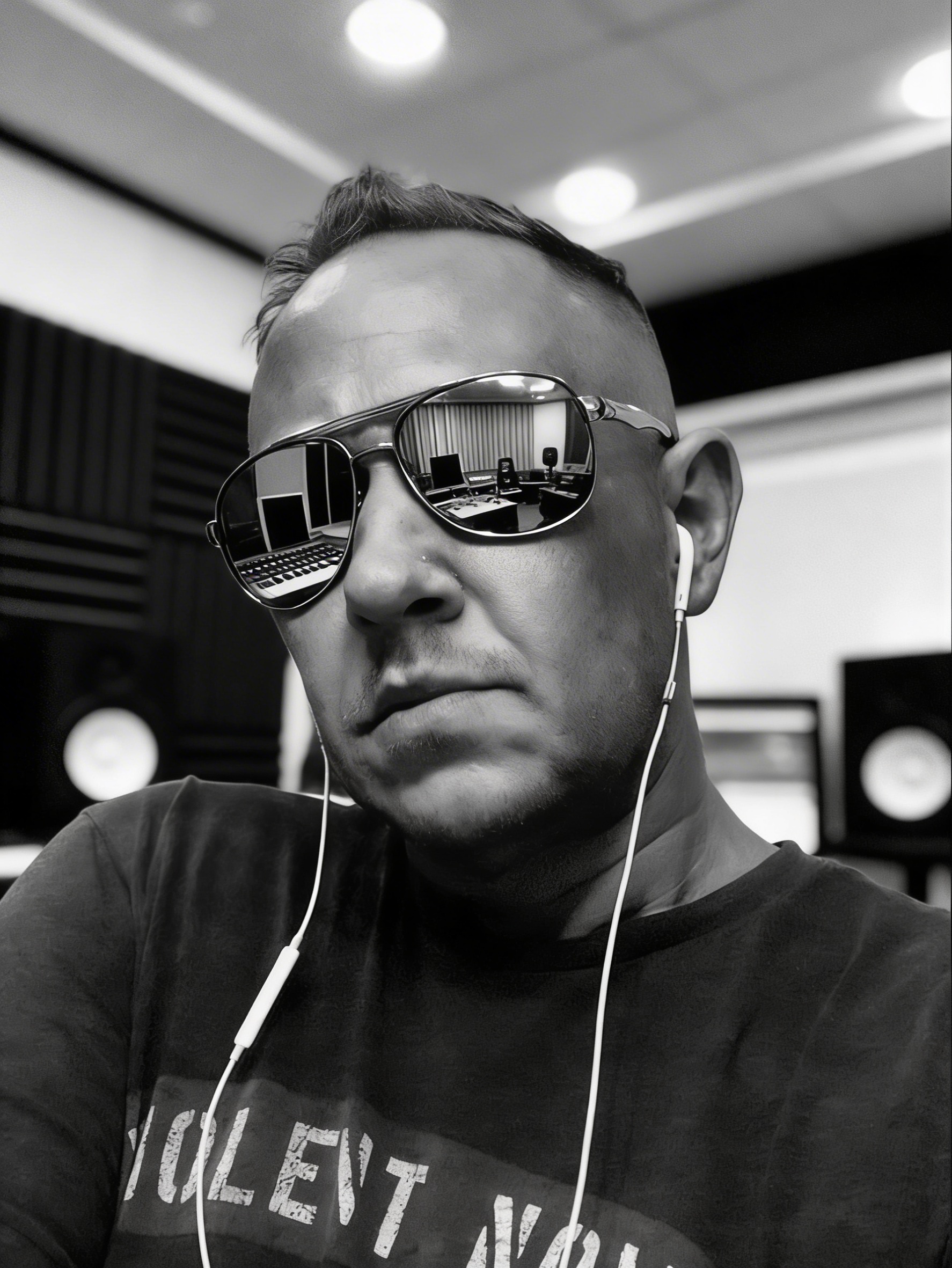 Jeff Kerr in the studio